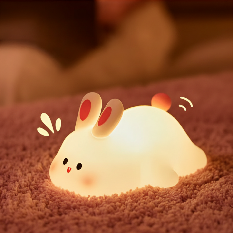 Veilleuse Lapin Lumineux – Une douce lumière pour des nuits apaisées